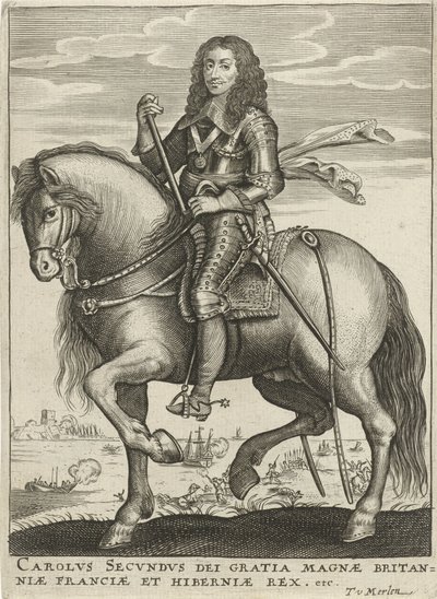 Portrett av Charles II, konge av England av Theodor van Merlen (II)