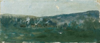 Kupert landskap med halvmåne av Theodor von Hormann