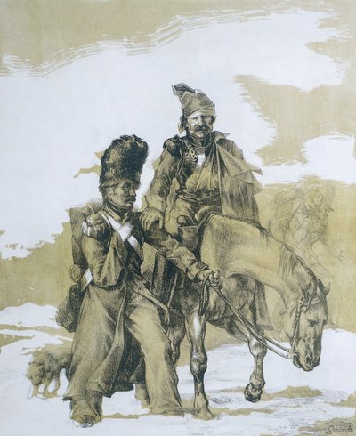 Retreat fra Moskva av Theodore (after) Gericault