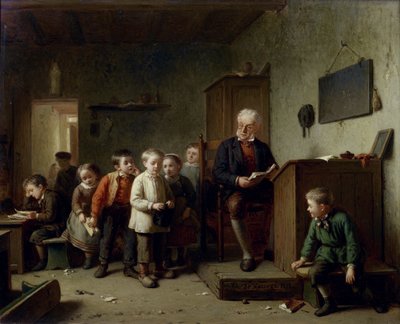 Klasserommet, 1872 av Theodore Bernard de Heuvel