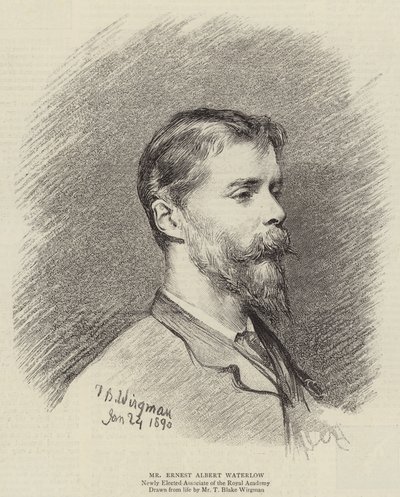 Mr Ernest Albert Waterlow (gravering) av Theodore Blake (after) Wirgman