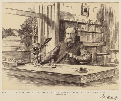 Dagens kjendiser, Sir John Lubbock, Baronet, MP, DCL, FRS, LLD av Theodore Blake Wirgman