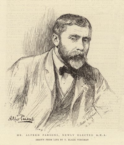Alfred Parsons, nyvalgt ARA av Theodore Blake Wirgman