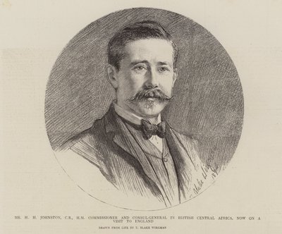 Mr H H Johnston, kommissær og generalkonsul i Britisk Sentral-Afrika, nå på besøk i England av Theodore Blake Wirgman