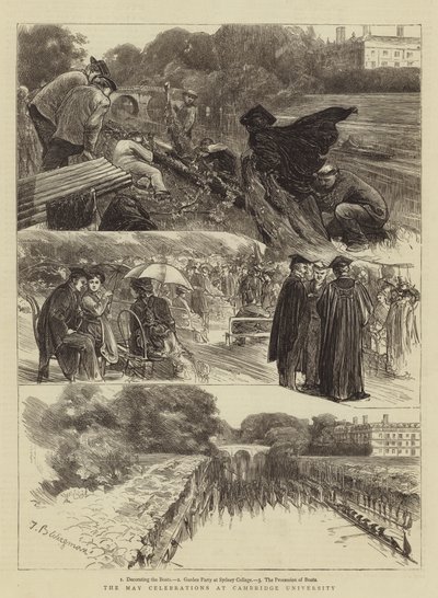 Mai-feiringen ved Cambridge University av Theodore Blake Wirgman