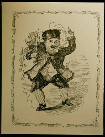 Julenissen-illustrasjon for et dikt av Clement C. Moore, 1848 av Theodore C. Boyd