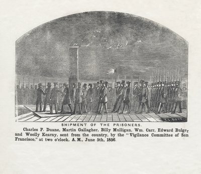 Sending av fangene, pub. 1856 av Theodore C. Boyd
