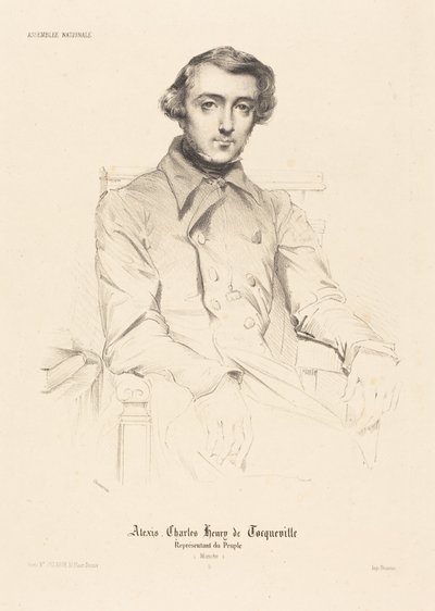 Alexis Charles Henry de Tocqueville av Théodore Chassériau