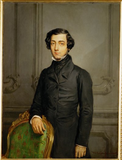 Alexis de Tocqueville, statsmann (maleri på lerret) av Theodore Chasseriau