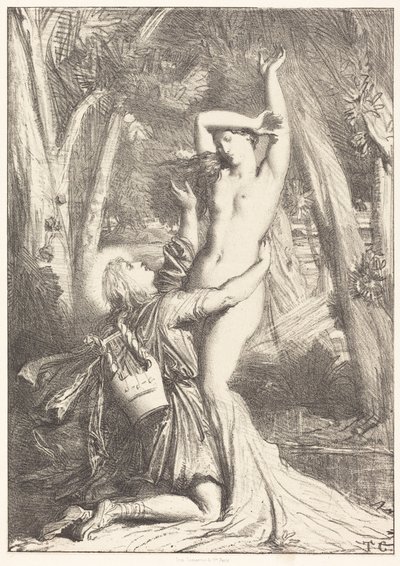 Apollon og Dafne av Théodore Chassériau