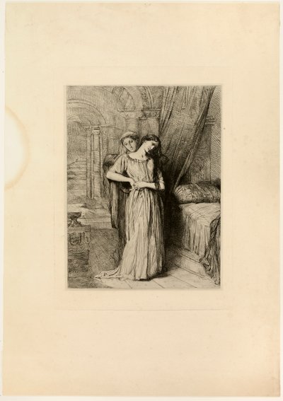 If I Do Die Before Thee, tallerken åtte fra Othello av Théodore Chassériau