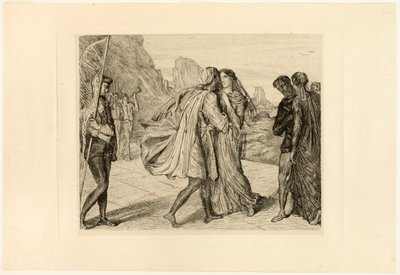 O My Fair Warrior!, tallerken fem fra Othello av Théodore Chassériau