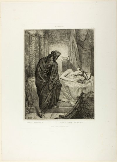 Yet She Must Die, plate elleve fra Othello av Théodore Chassériau