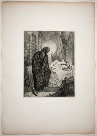 Likevel må hun dø, plate elleve fra Othello av Théodore Chassériau