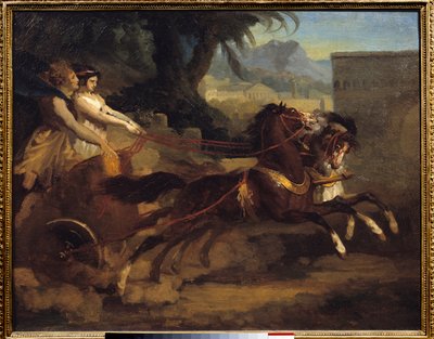 Gamle tankløp Maleri av Theodore Gericault (1791-1824) 1808 dim.0,63x0,79 m Rouen, Musee des Beaux Arts av Theodore Gericault
