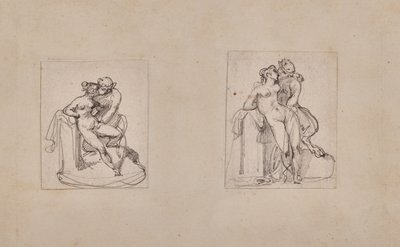 Antiope krenket av Jupiter i skikkelse av en satyr av Theodore Gericault