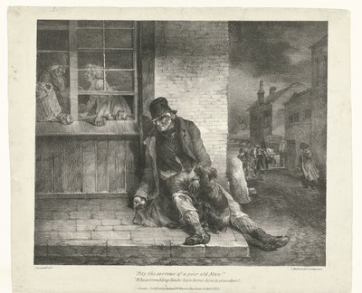 Tigger Synd med sorgene til en stakkars gammel mann! (tittel på objekt) Ulike emner trukket til livet (serietittel) Ulike emner hentet fra livet (serietittel) av Theodore Gericault