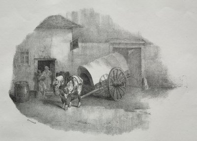 Kjørrehest ut av strengene av Theodore Gericault