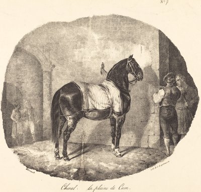 Caen vanlig hest av Theodore Gericault