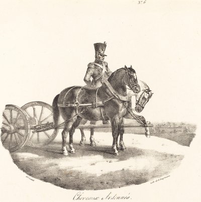 Ardennerhester av Theodore Gericault