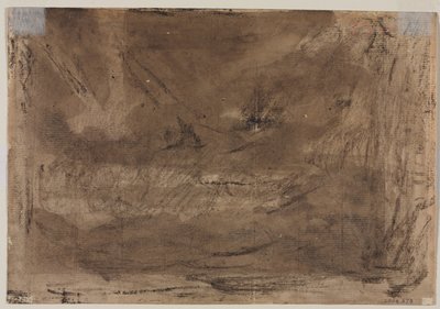 Komposisjonsstudie muligens for Poussins Deluge verso, ca. 1816. av Theodore Gericault