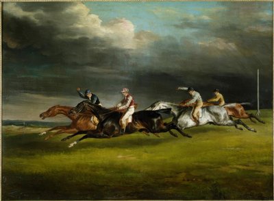 Hesteveddeløp (derbyet i 1821 på Epsom av Theodore Gericault