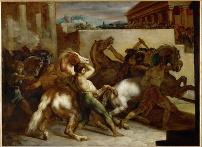Gratis hesteveddeløp i Roma - Hesteveddeløp i Roma … av Theodore Gericault