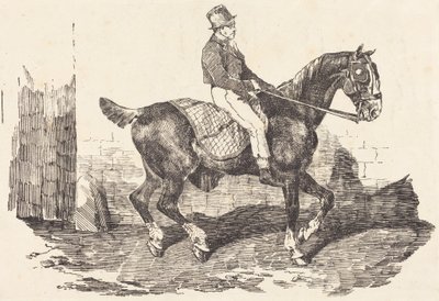 Stallgutt på en vognhest (Cheval de carrosse monte par un palfrenier) av Theodore Gericault