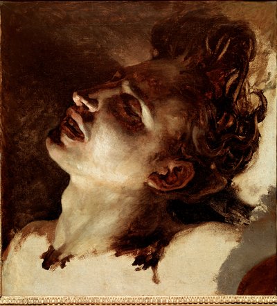Hodet til en død ung mann Maleri av Jean Louis Theodore Gericault (1791-1824) Søn fra 1800-tallet. 31x33 cm Rouen, Musee des Beaux Arts av Theodore Gericault