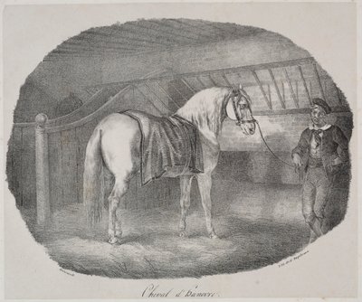 Hest fra Hannover av Theodore Gericault