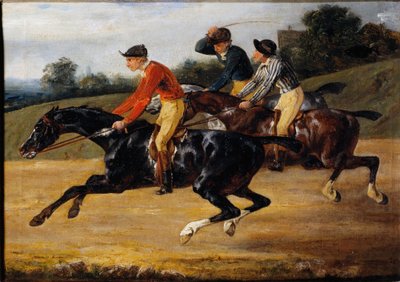 Hesteveddeløp: Ridning (Maling av Theodore Gericault
