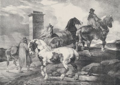 Hester på vei til en messe, 1821 av Theodore Gericault