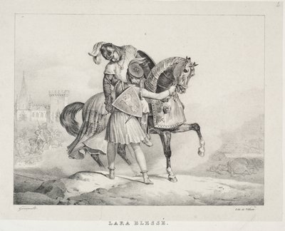 Lara såret av Theodore Gericault