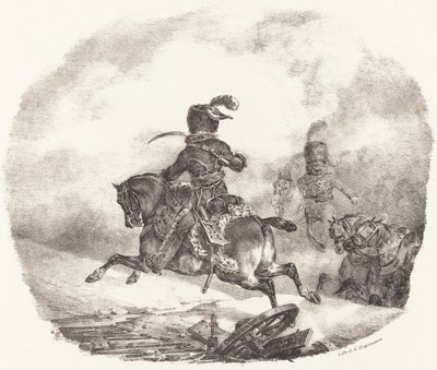Lett artillerioffiser for den keiserlige garde (Officier d