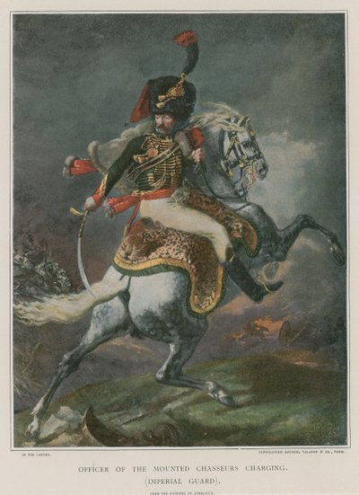 Offiser for Mounted Chasseurs lader av Theodore Gericault