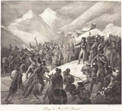 Passage du Mont St. Bernard (Napoleons hær som krysser St. Bernard-passet) av Theodore Gericault