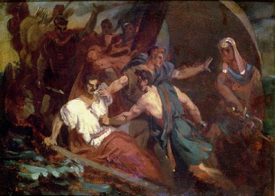 Opprør på et seilskip av Theodore Gericault
