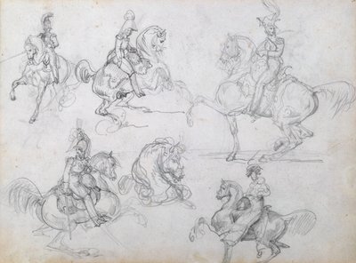 Ryttere på steikende hester av Theodore Gericault