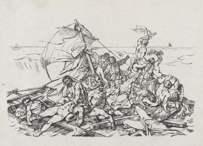 Forlis av Meduse, 1820 av Theodore Gericault