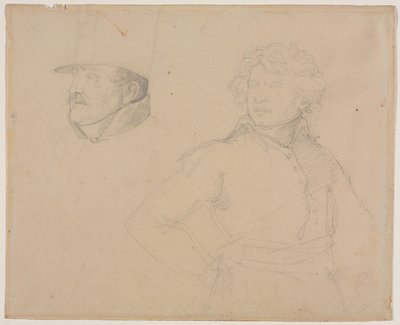 Studie av to soldater av Theodore Gericault