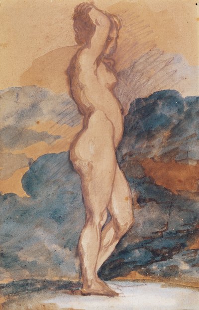 Studie av en naken kvinne av Theodore Gericault