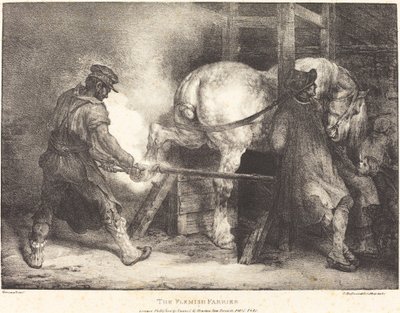 Den flamske hovslageren av Theodore Gericault