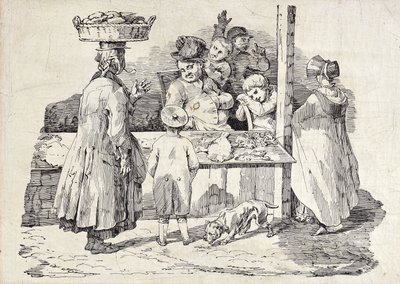 Selgeren av sovende fisk, av Theodore Gericault