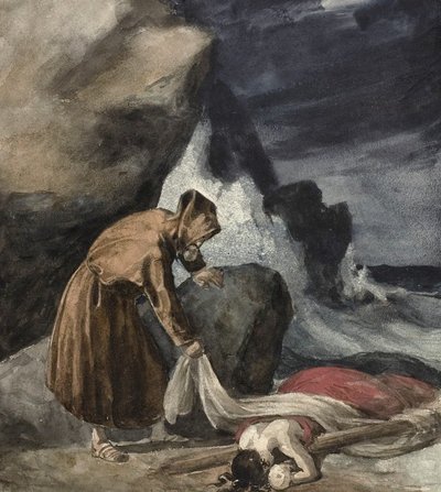 Stormen, ca. 1821-23 av Theodore Gericault