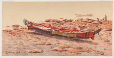 [Nordvestkano], trolig 1884-86 el 1903-14 (akvarell på papir) av Theodore J. Richardson