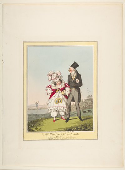 A Wooden Substitute, or Any Port in a Storm, 19. januar 1821. av Theodore Lane