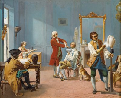 Om morgenen La toilette, 1861 av Theodore Pierre Nicolas Maillot