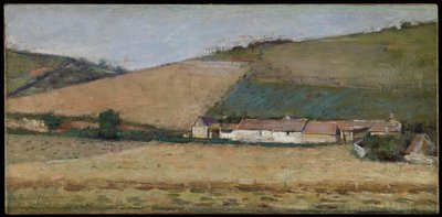 A Farm Among Hills, Giverny, ca. 1887 av Theodore Robinson