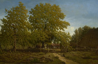 Gård i Landes, 1844-67 av Pierre Etienne Theodore Rousseau