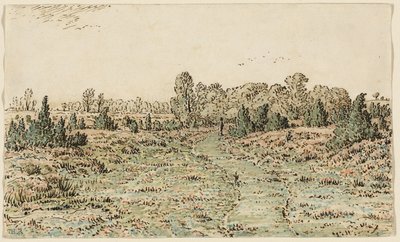 Gangsti i Barbizonnières av Theodore Rousseau